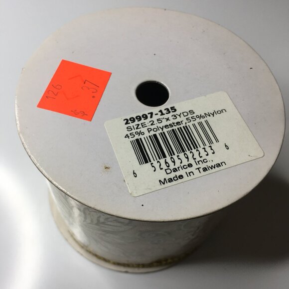 5 Rolls Wired Christmas Ribbon - Picture 10 of 13